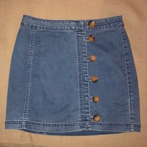 Free People Denim Mini Skirt Size 4